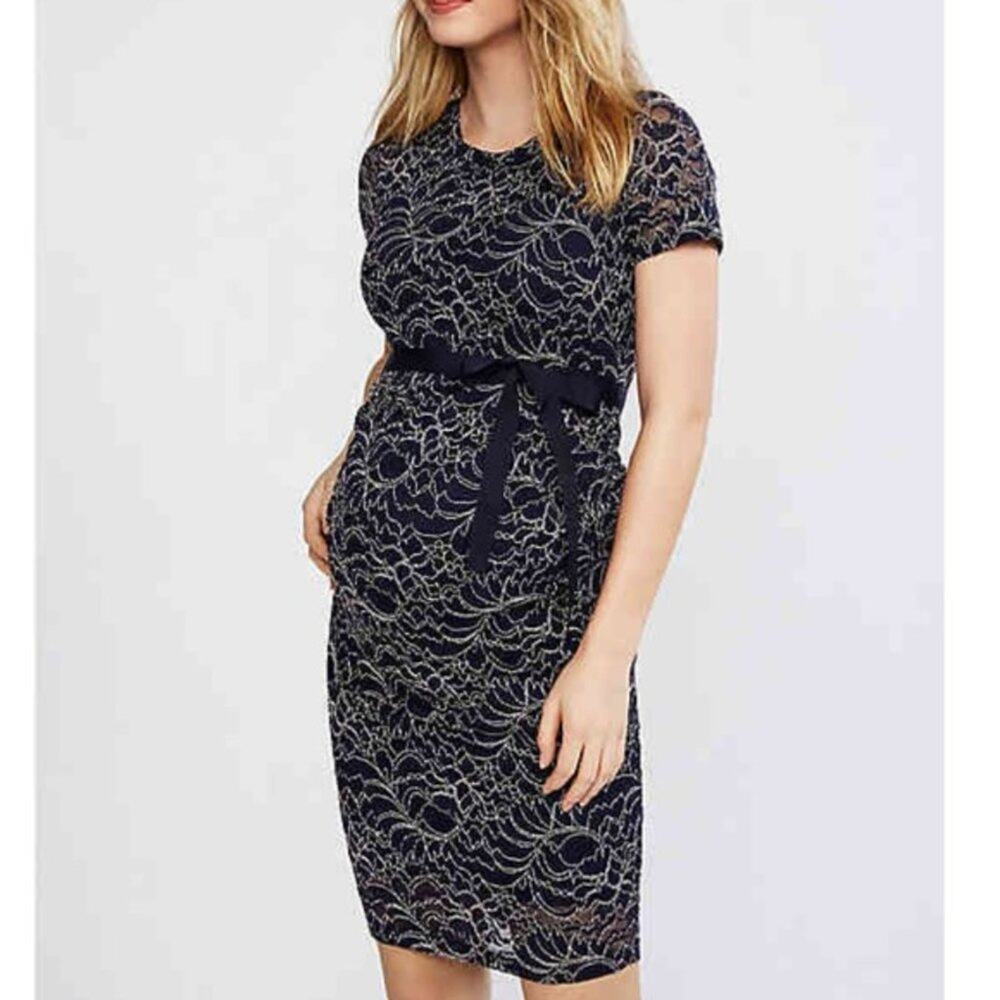 Motherhood Gender Reveal Embroidered Short Sleeve Dress Small - Picture 4 of 12